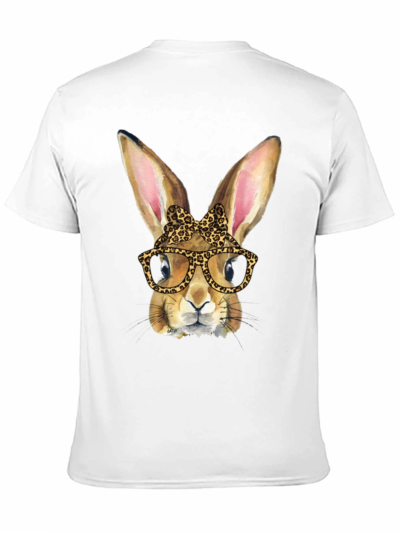 Funny Bunny Leopard Print T-Shirt