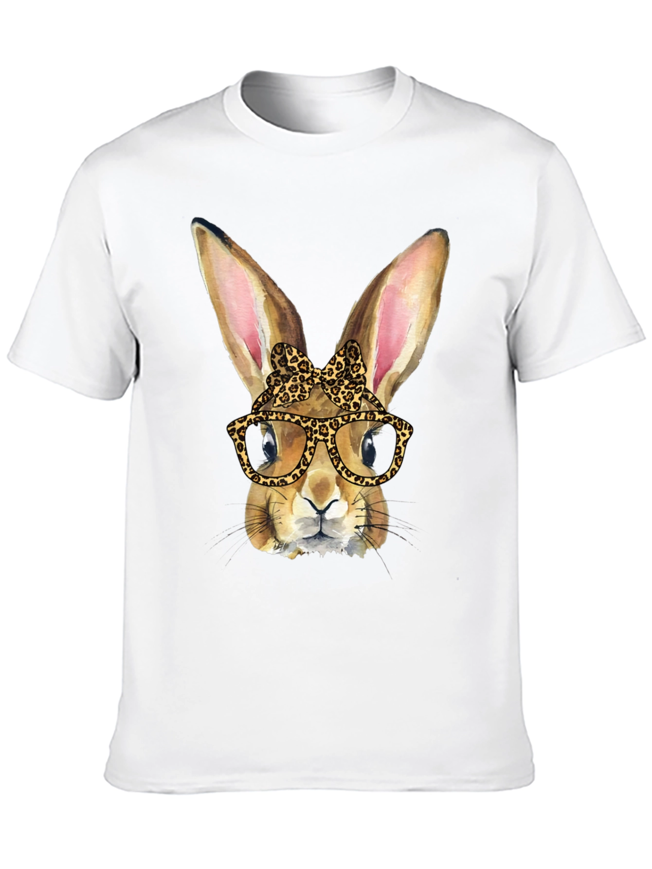 Funny Bunny Leopard Print T-Shirt