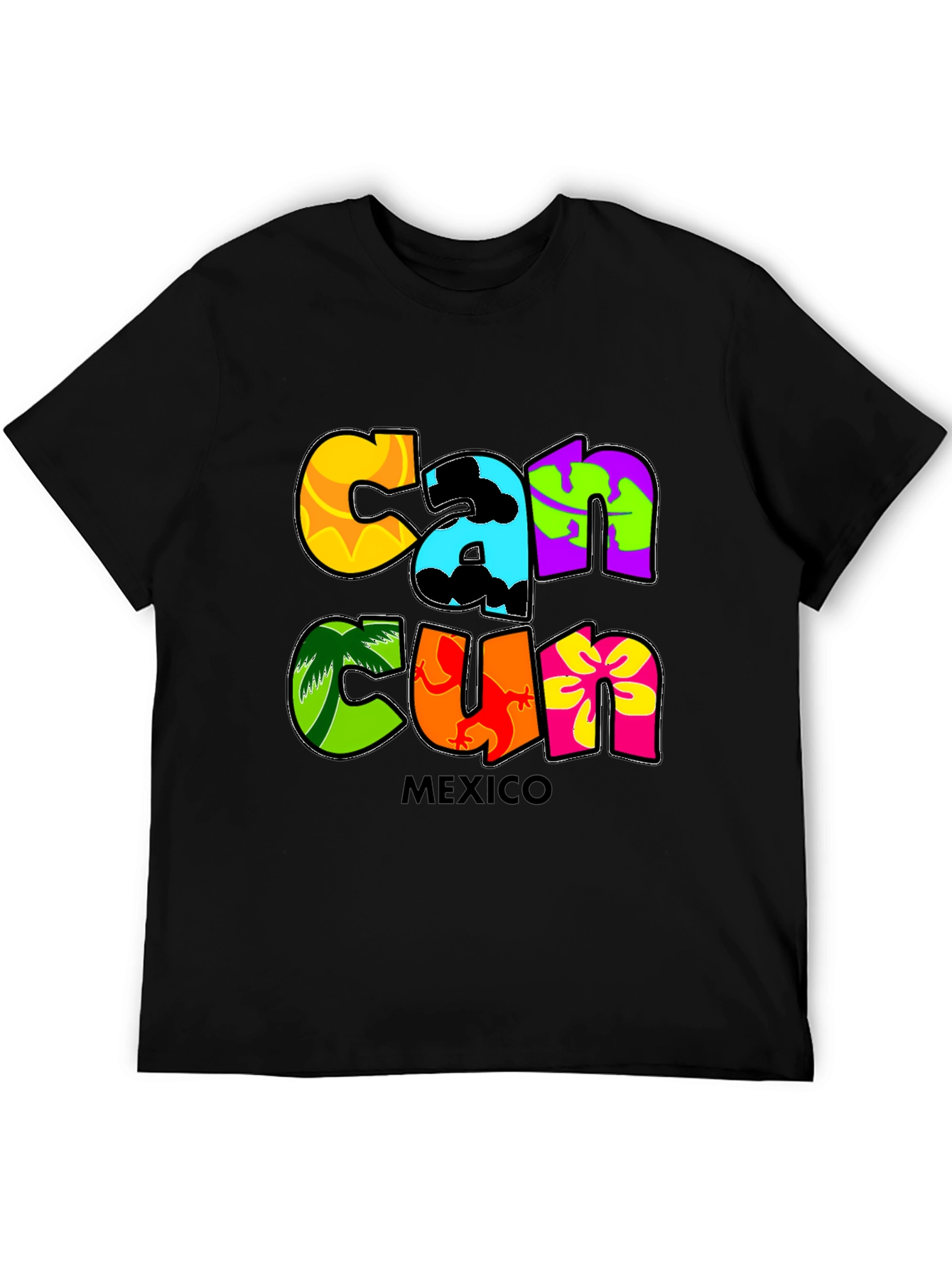 Cancun Mexico Graphic Tee - Tropical Vacation Shirt