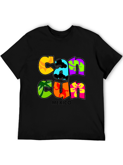 Cancun Mexico Graphic Tee - Tropical Vacation Shirt