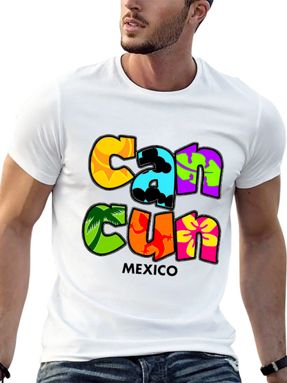 Cancun Mexico Graphic Tee - Tropical Vacation Shirt