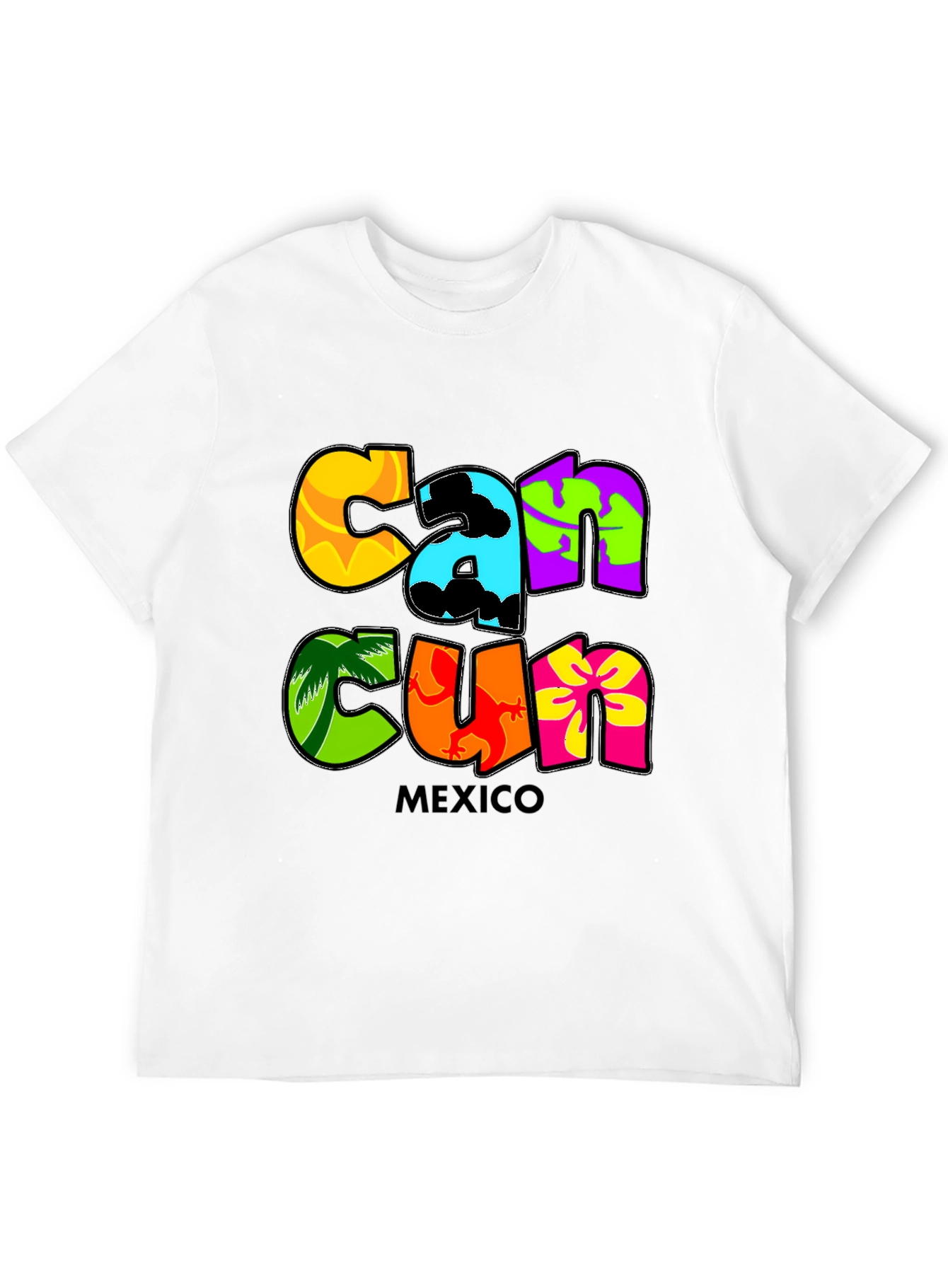 Cancun Mexico Graphic Tee - Tropical Vacation Shirt