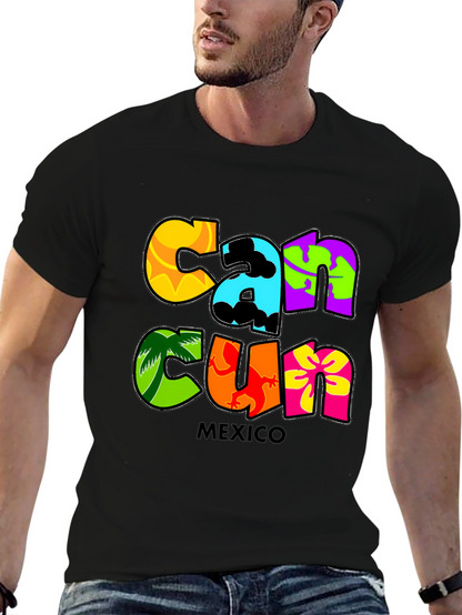 Cancun Mexico Graphic Tee - Tropical Vacation Shirt