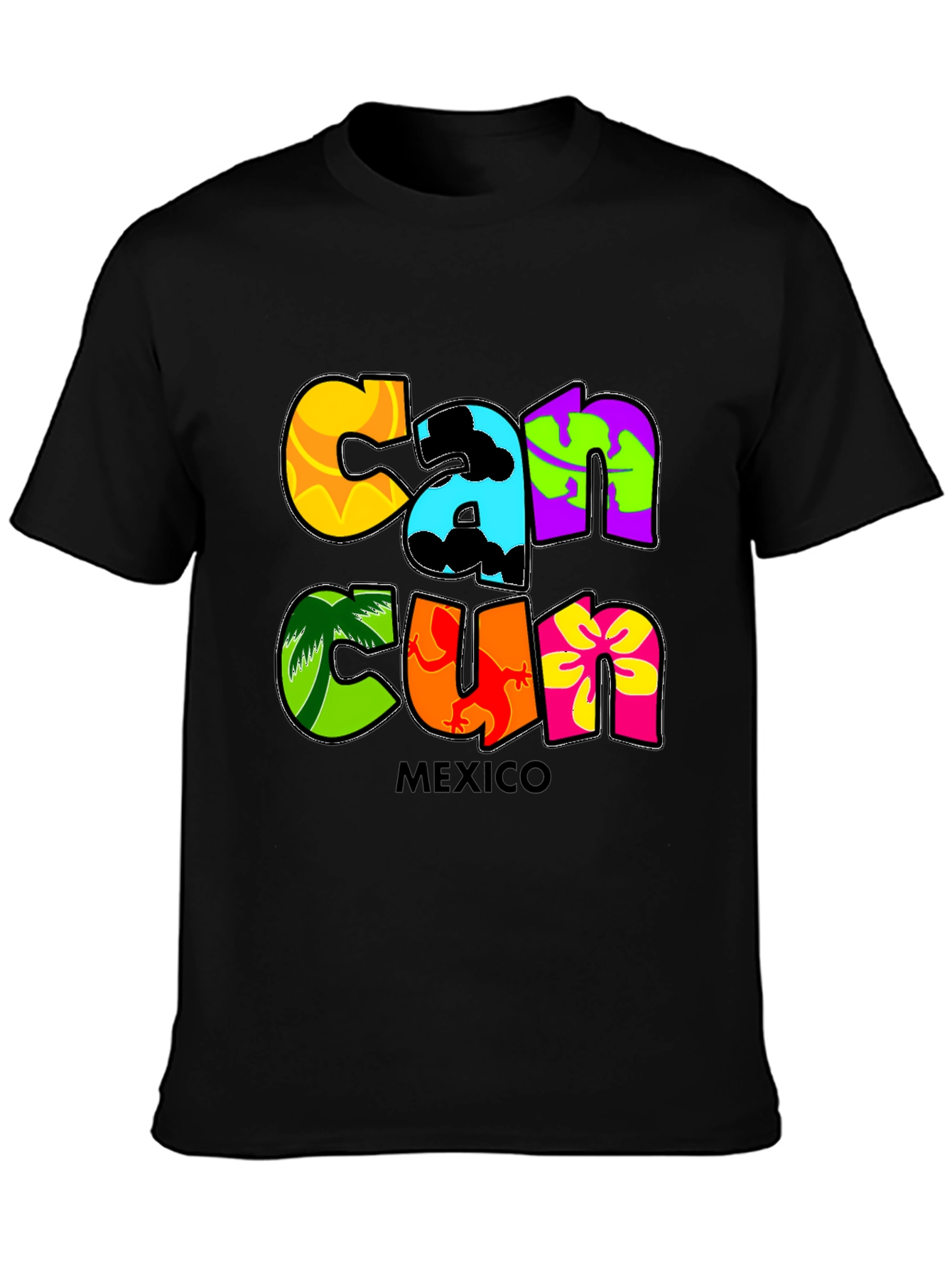 Cancun Mexico Graphic Tee - Tropical Vacation Shirt