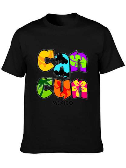 Cancun Mexico Graphic Tee - Tropical Vacation Shirt