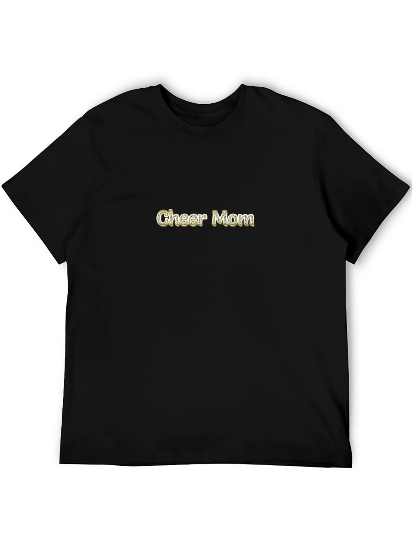 Cheer Mom T-Shirt - Black Cotton Tee
