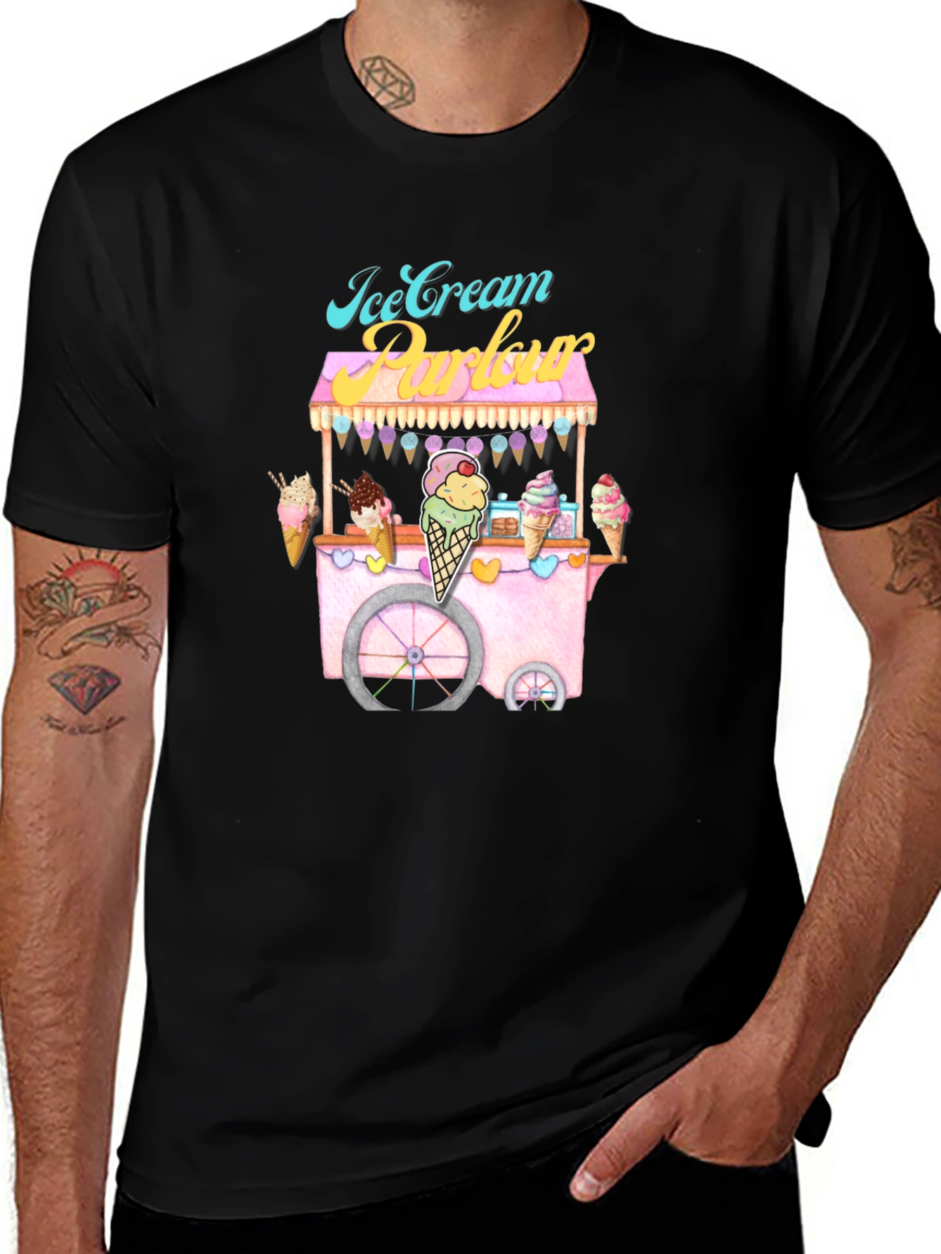 Ice Cream Parlor T-Shirt Foodie Fashion Tee