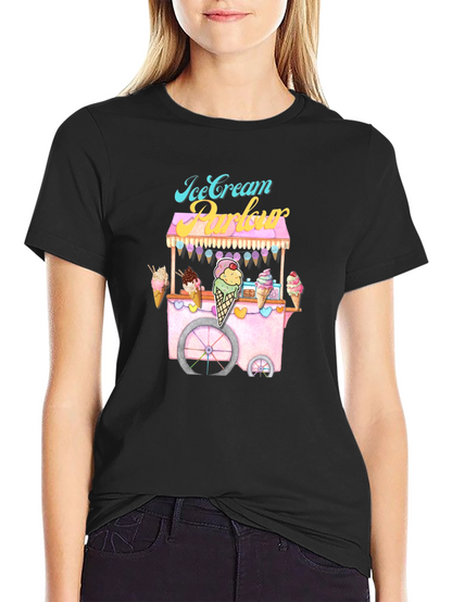 Ice Cream Parlor T-Shirt Foodie Fashion Tee