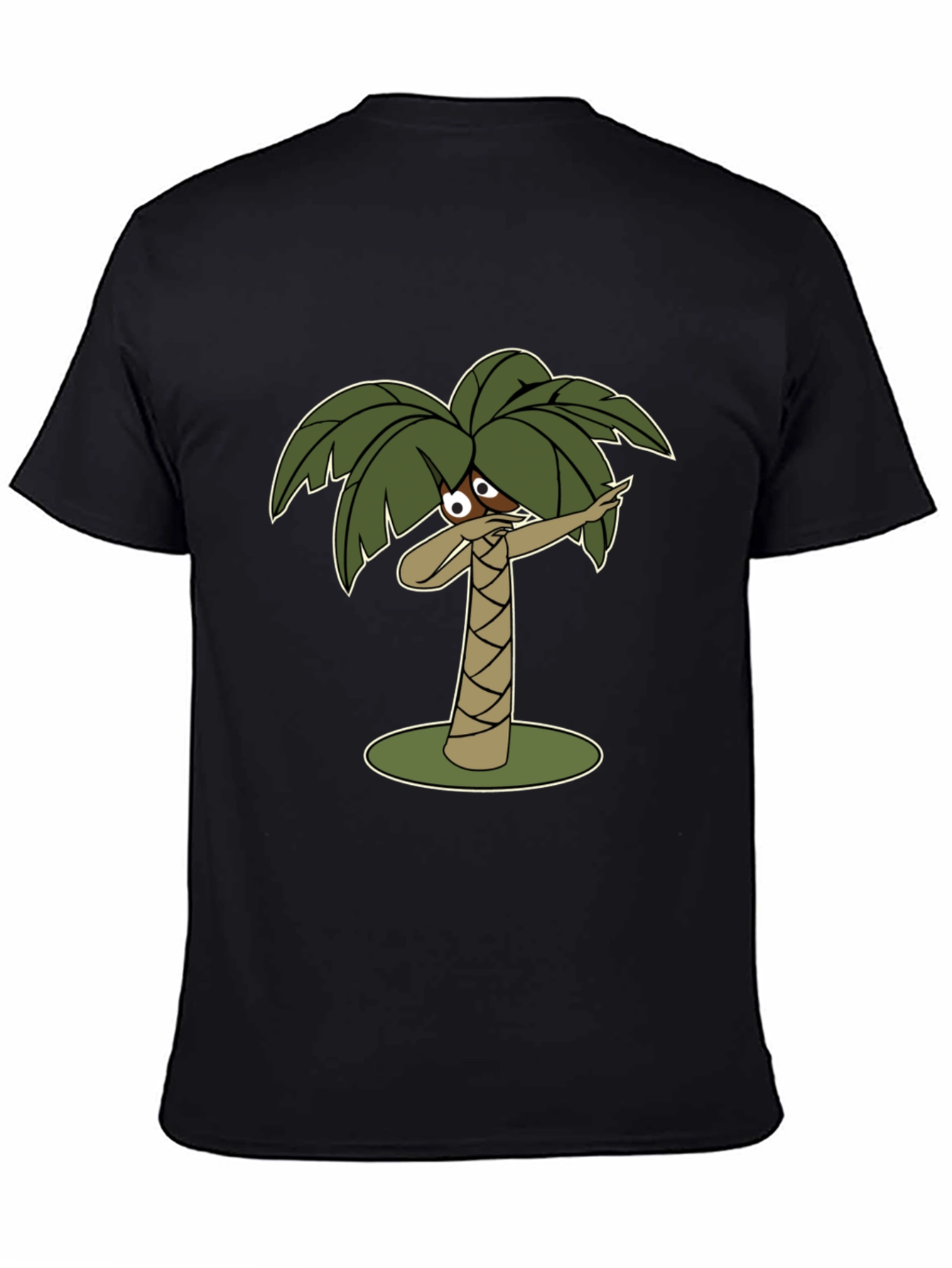 Dabbing Palm Tree Black T-Shirt