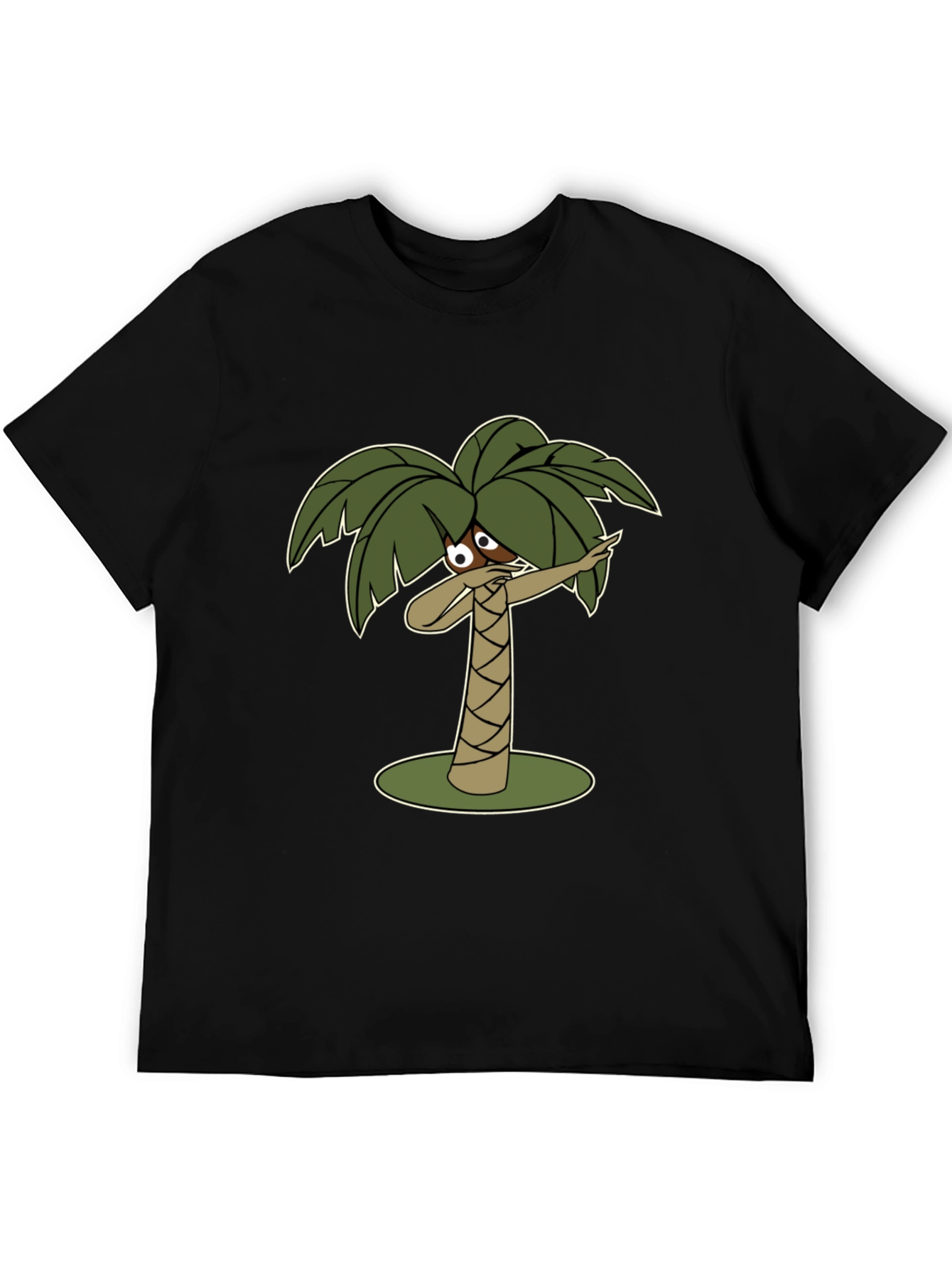 Dabbing Palm Tree Black T-Shirt
