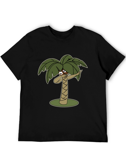 Dabbing Palm Tree Black T-Shirt