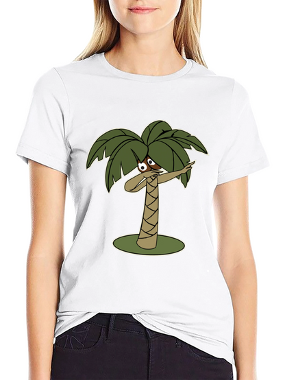 Dabbing Palm Tree Black T-Shirt