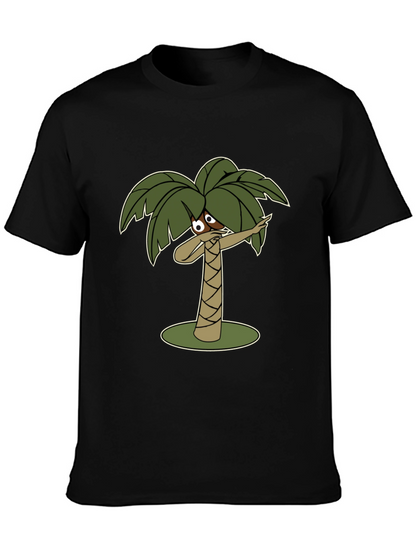 Dabbing Palm Tree Black T-Shirt