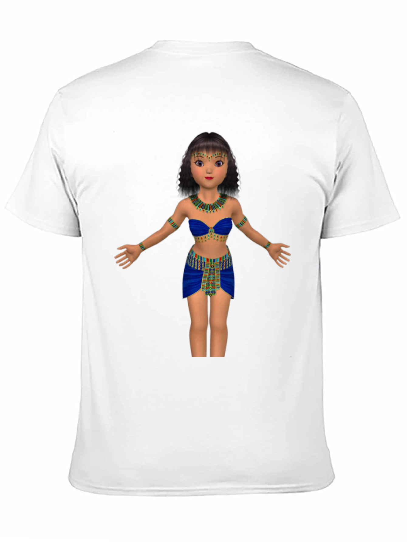 Egyptian Queen Graphic Tee - Black Cotton T-Shirt