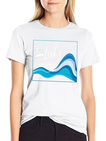 The Lake Is Calling Graphic T-Shirt - Black