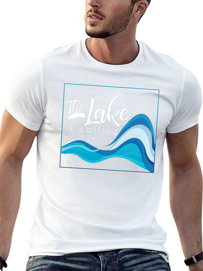 The Lake Is Calling Graphic T-Shirt - Black