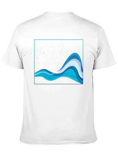The Lake Is Calling Graphic T-Shirt - Black