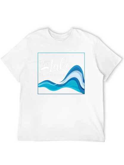 The Lake Is Calling Graphic T-Shirt - Black