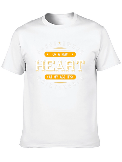 Proud New Heart Owner Black T-Shirt