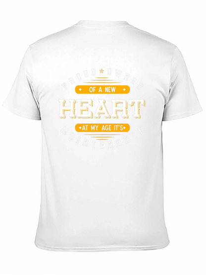 Proud New Heart Owner Black T-Shirt