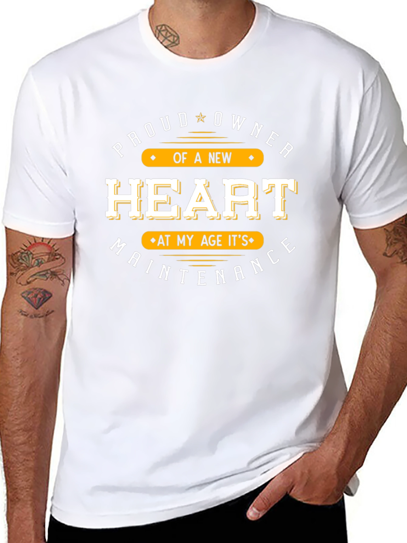 Proud New Heart Owner Black T-Shirt