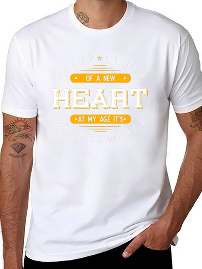 Proud New Heart Owner Black T-Shirt