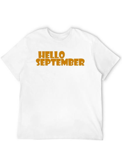 Hello September Graphic Tee - Mens Black T-Shirt
