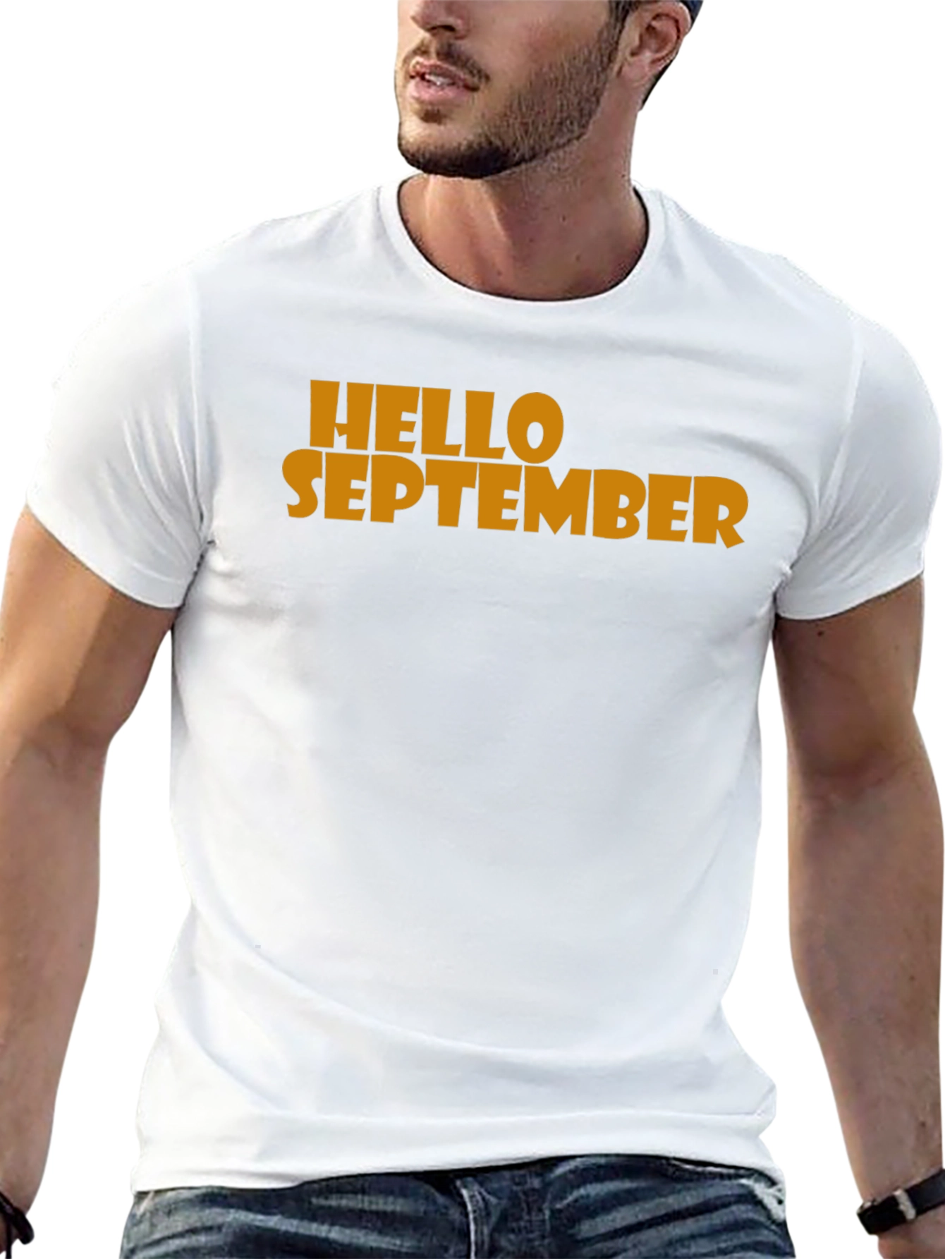 Hello September Graphic Tee - Mens Black T-Shirt