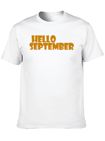 Hello September Graphic Tee - Mens Black T-Shirt