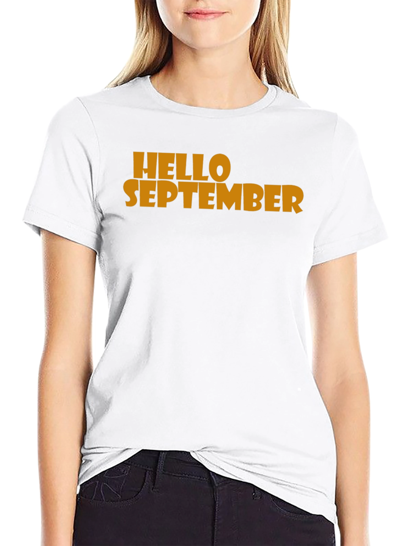 Hello September Graphic Tee - Mens Black T-Shirt
