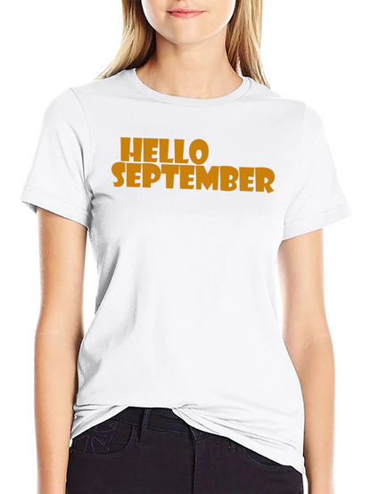 Hello September Graphic Tee - Mens Black T-Shirt