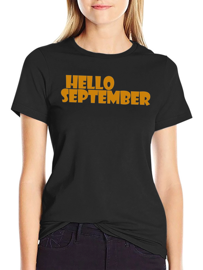 Hello September Graphic Tee - Mens Black T-Shirt