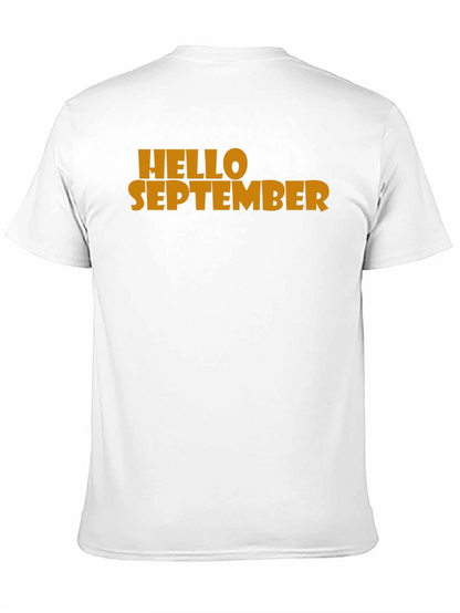 Hello September Graphic Tee - Mens Black T-Shirt