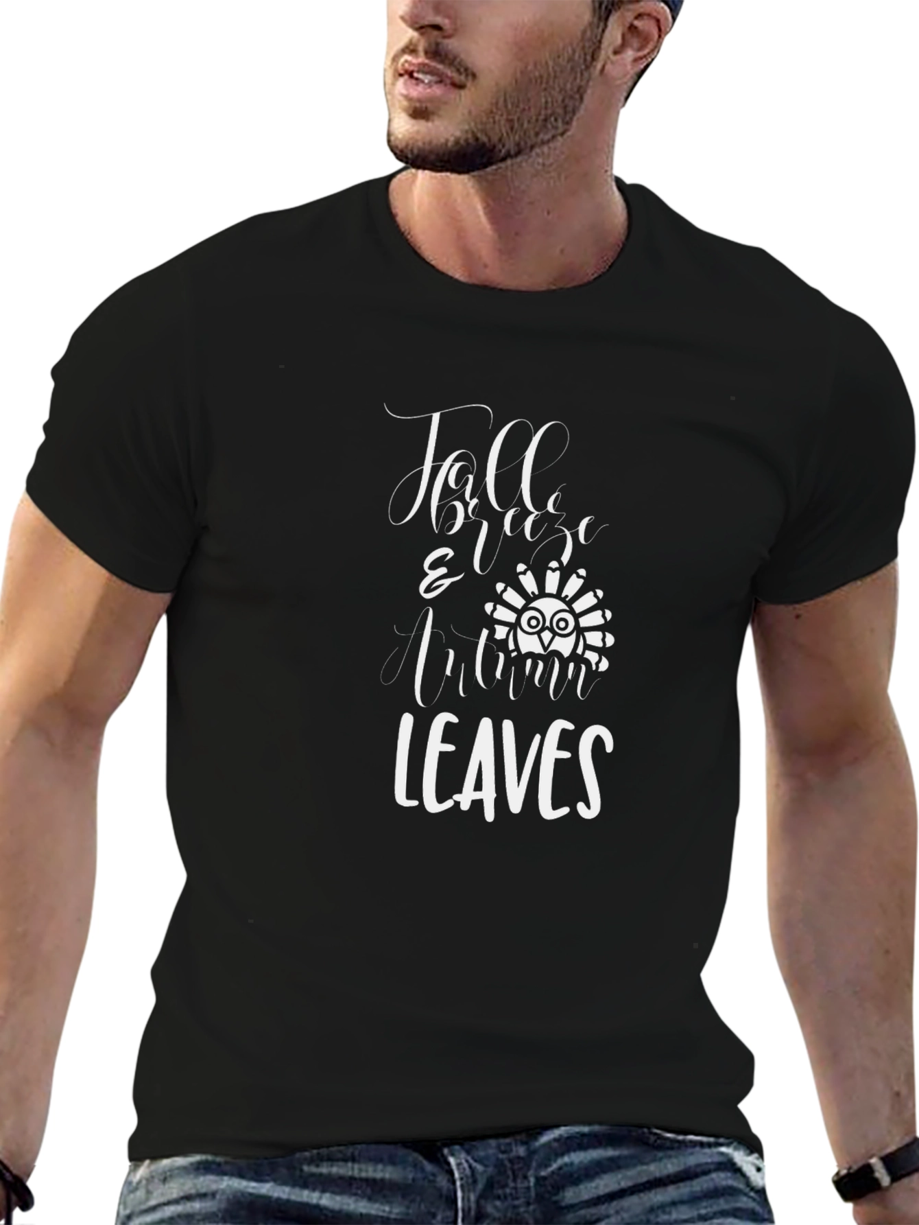 Fall Breeze & Autumn Leaves Graphic Tee