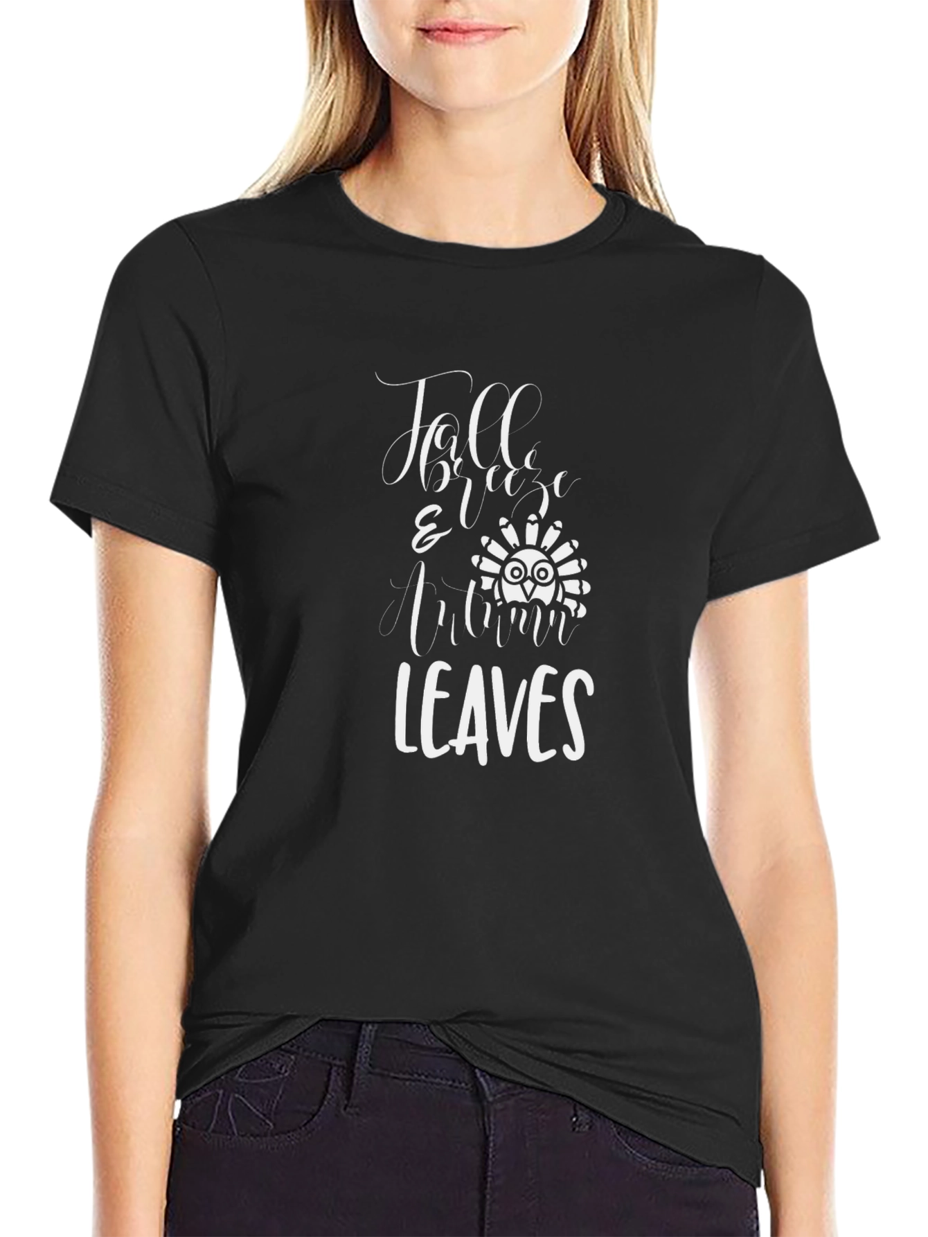 Fall Breeze & Autumn Leaves Graphic Tee
