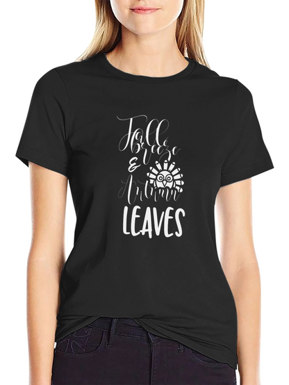 Fall Breeze & Autumn Leaves Graphic Tee