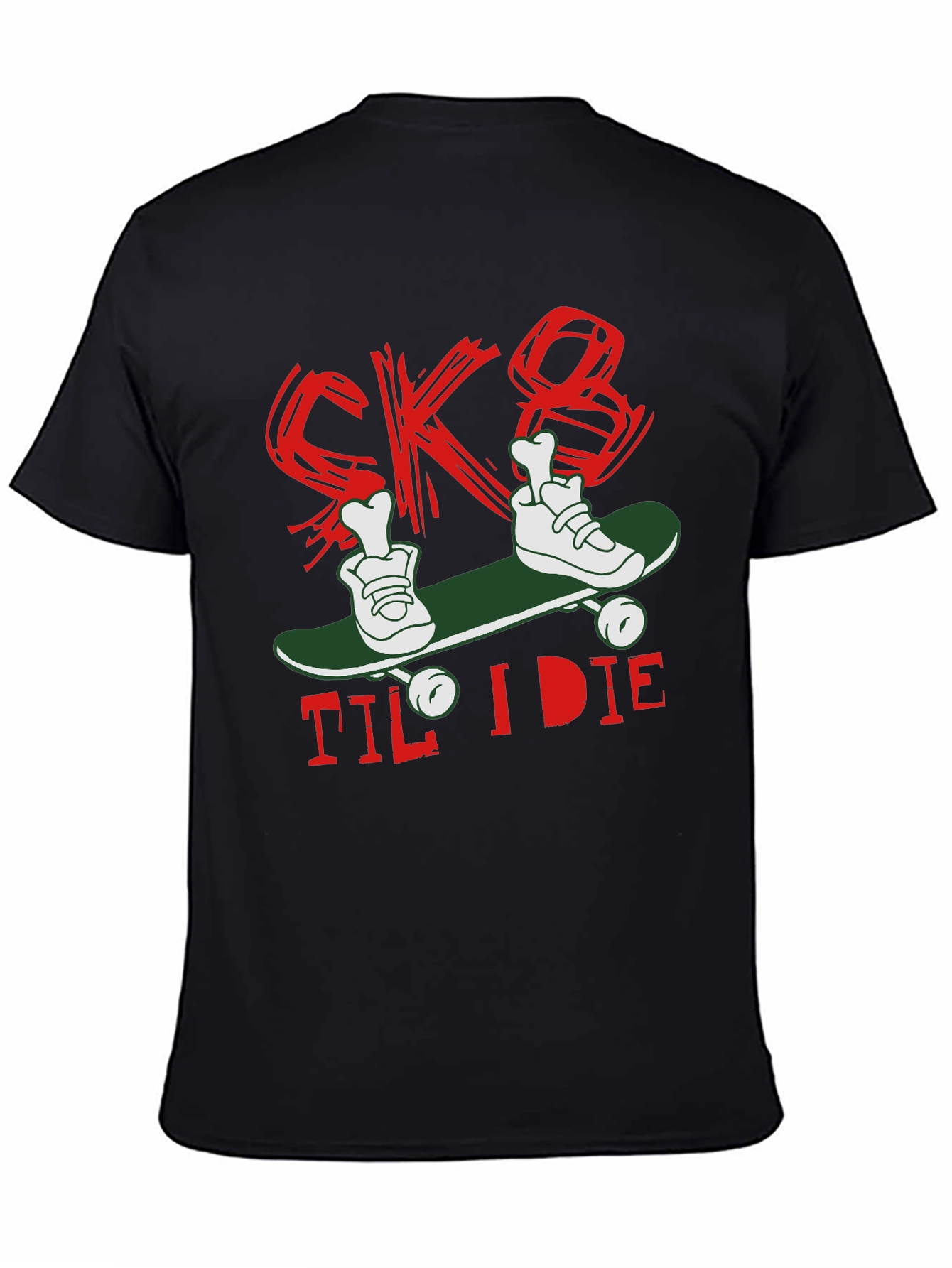 Skate Til I Die Graphic T-Shirt