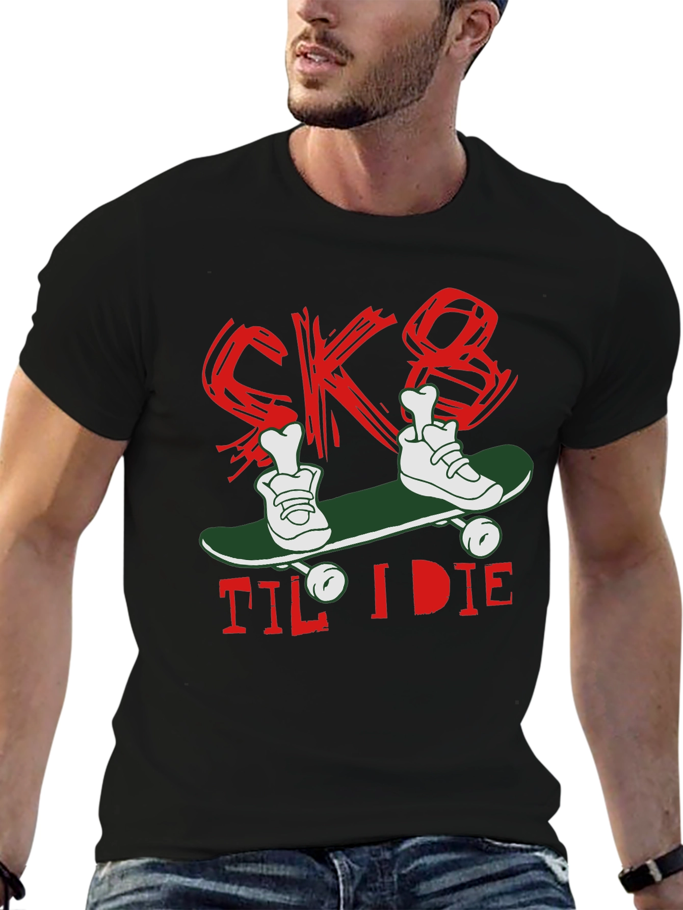 Skate Til I Die Graphic T-Shirt