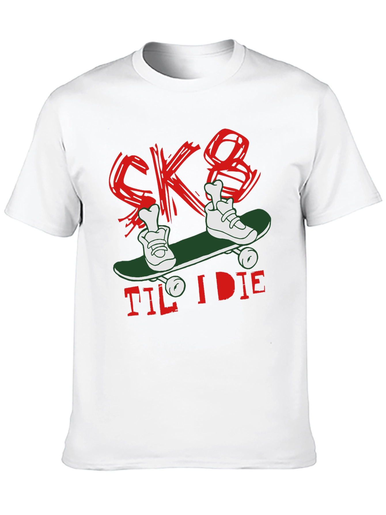Skate Til I Die Graphic T-Shirt