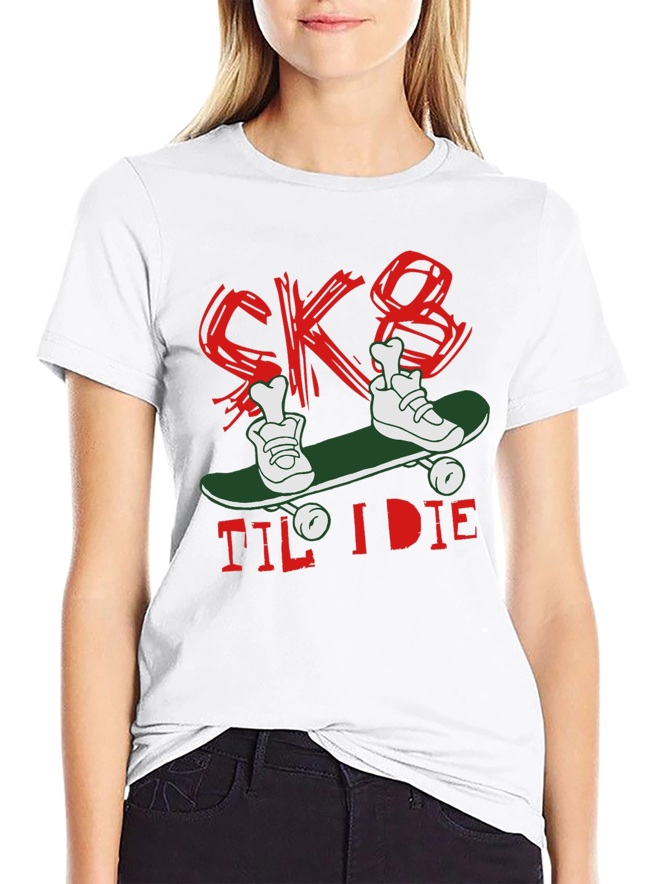 Skate Til I Die Graphic T-Shirt