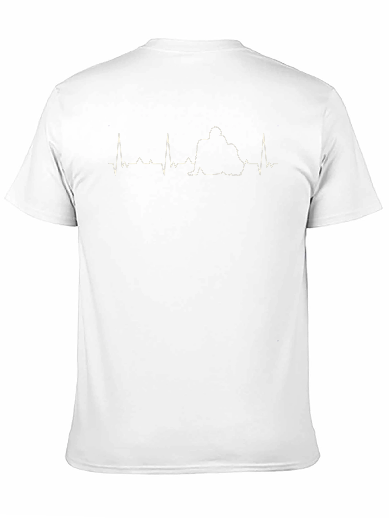 Heartbeat Hug T-Shirt - Black Relaxed Fit