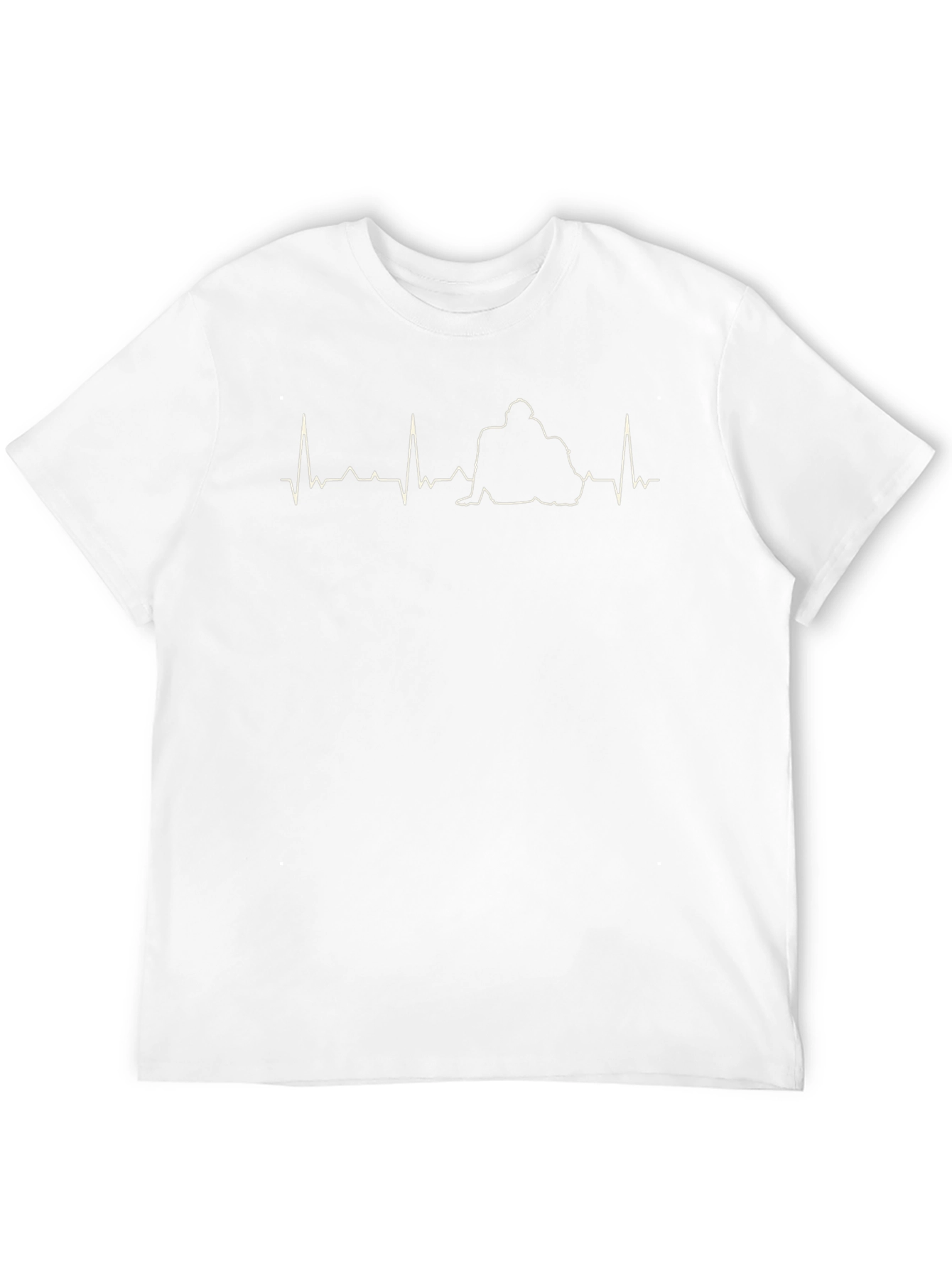 Heartbeat Hug T-Shirt - Black Relaxed Fit