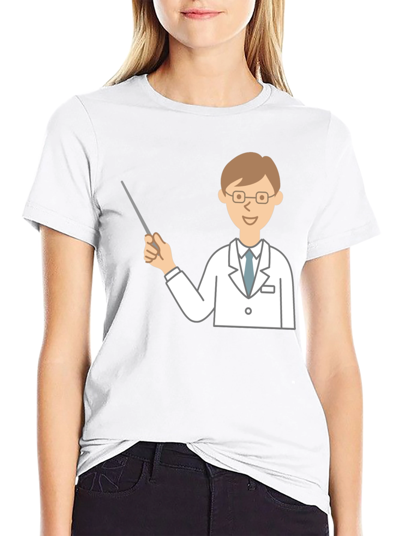 Doctor Graphic Tee - Unique Design Black T-Shirt