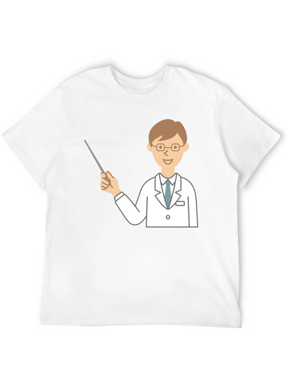 Doctor Graphic Tee - Unique Design Black T-Shirt