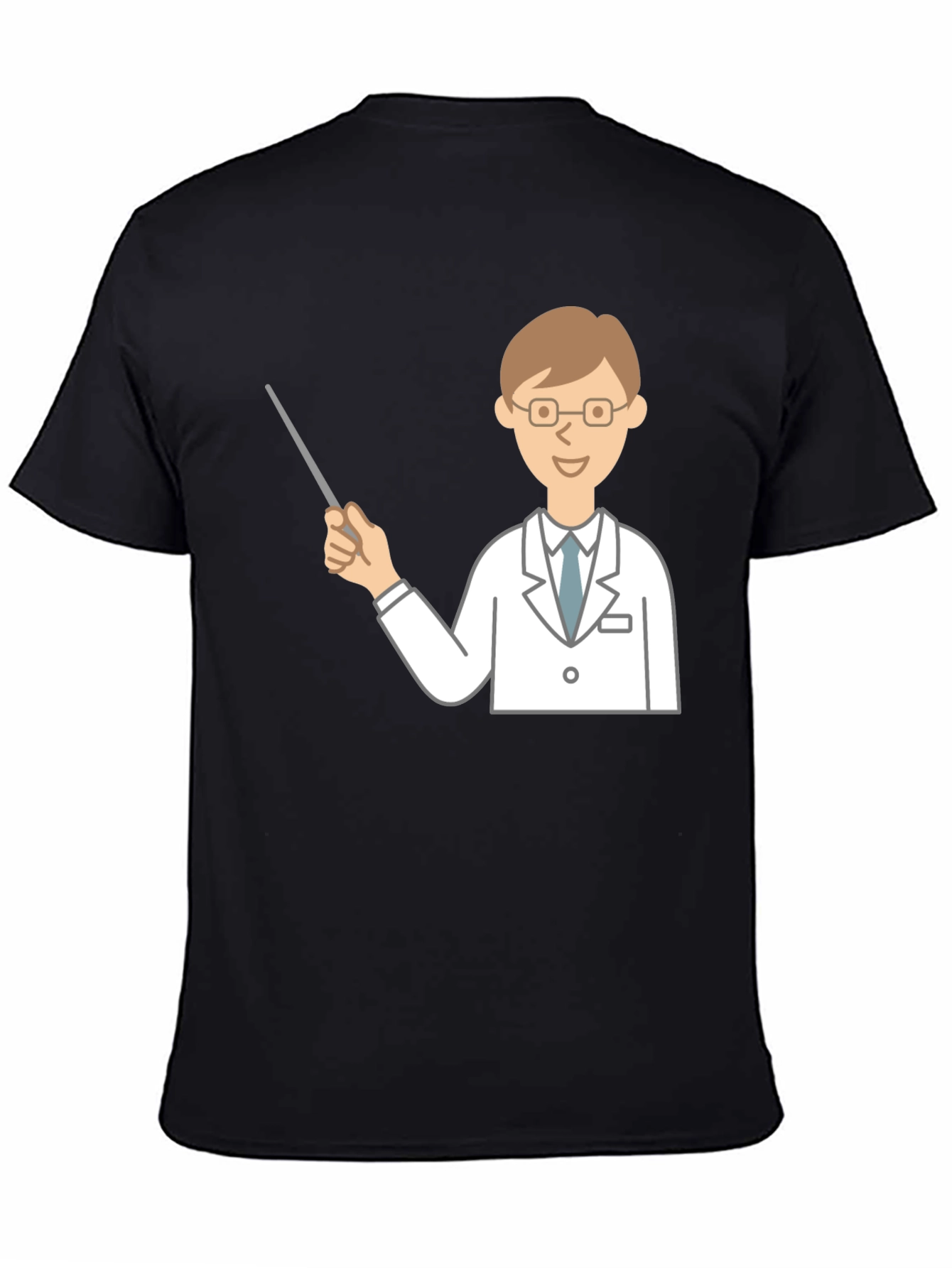 Doctor Graphic Tee - Unique Design Black T-Shirt