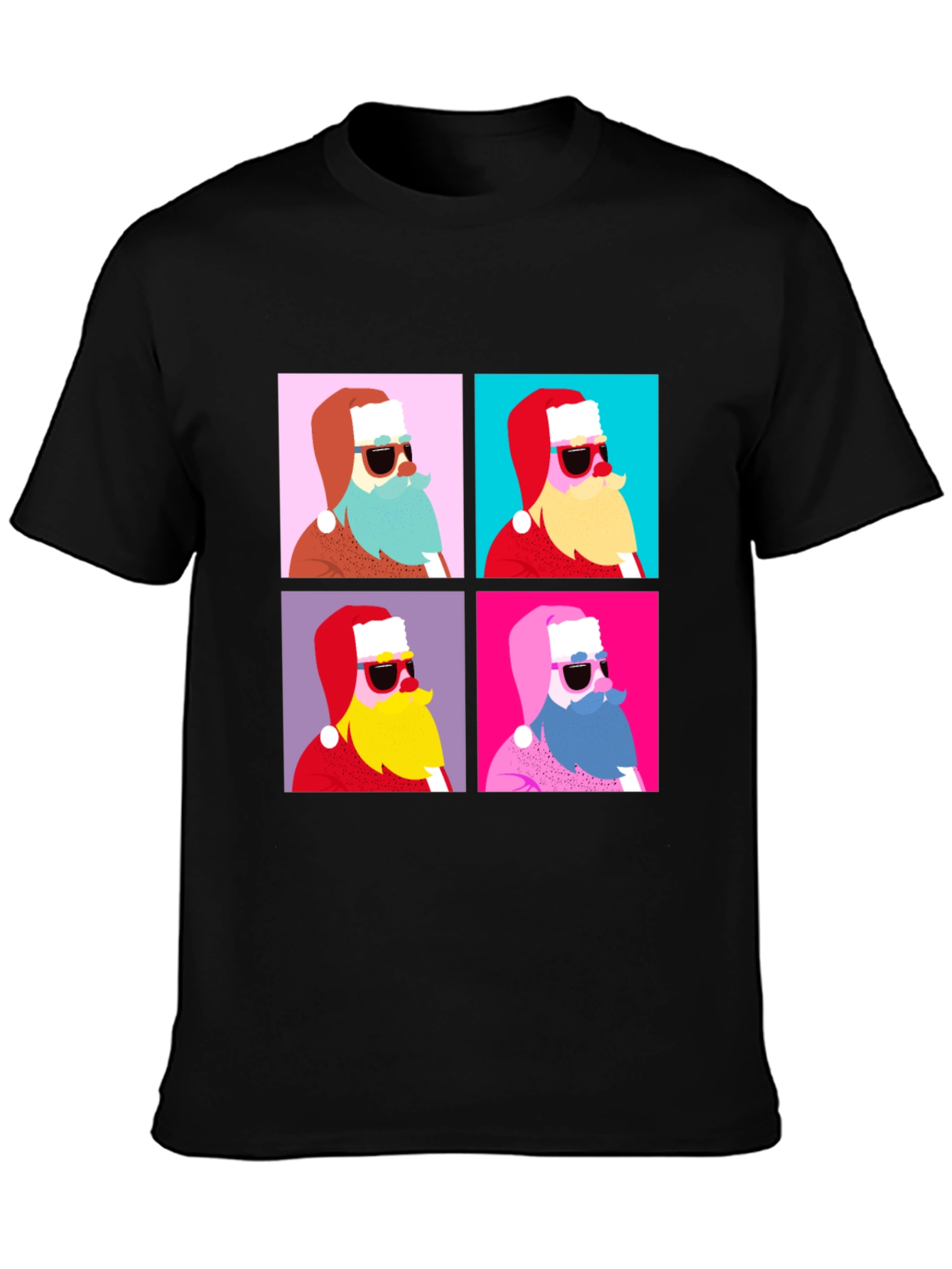 Retro Santa T-Shirt - Holiday Style