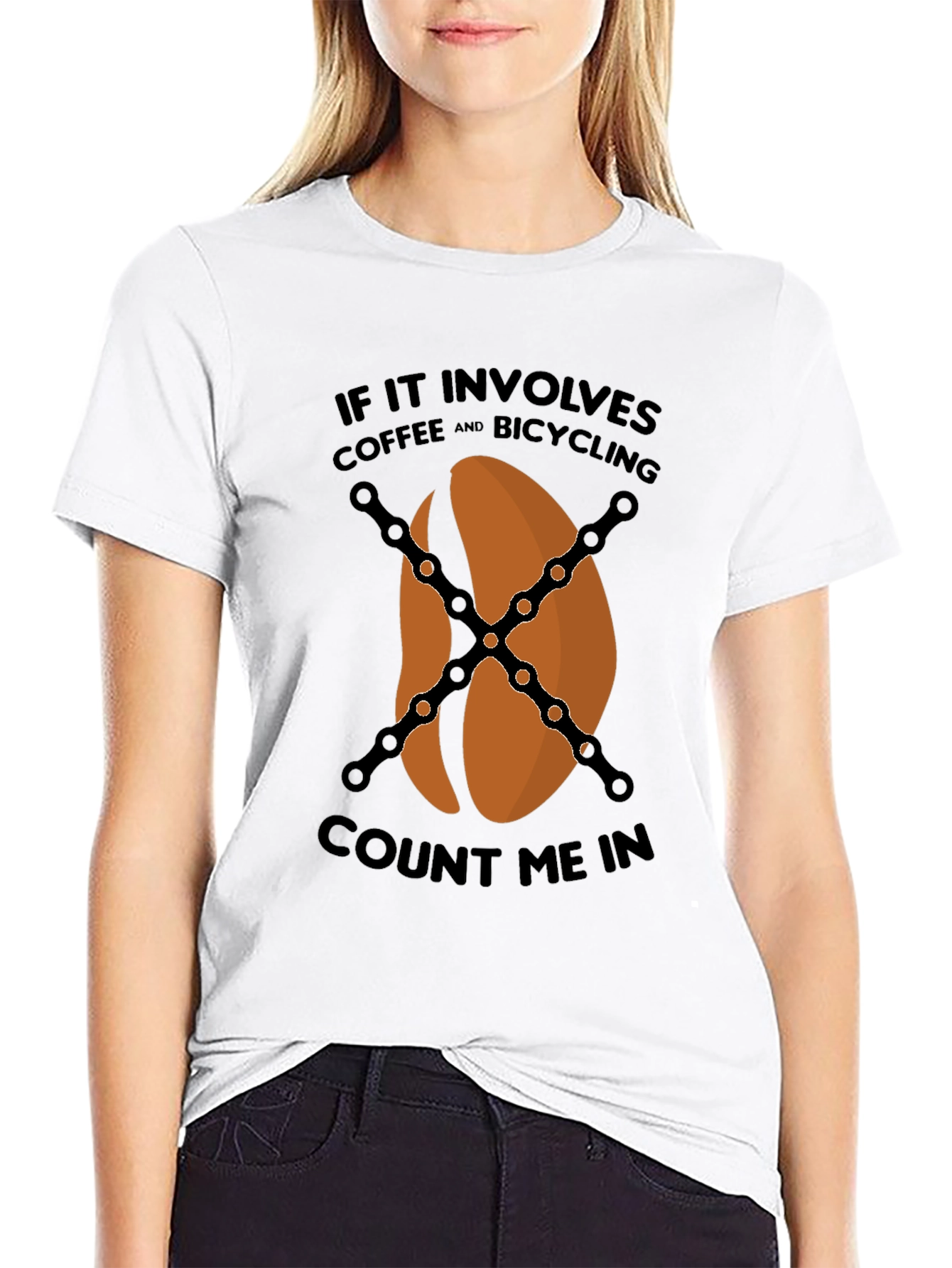 Coffee & Bicycling T-Shirt - Count Me In!