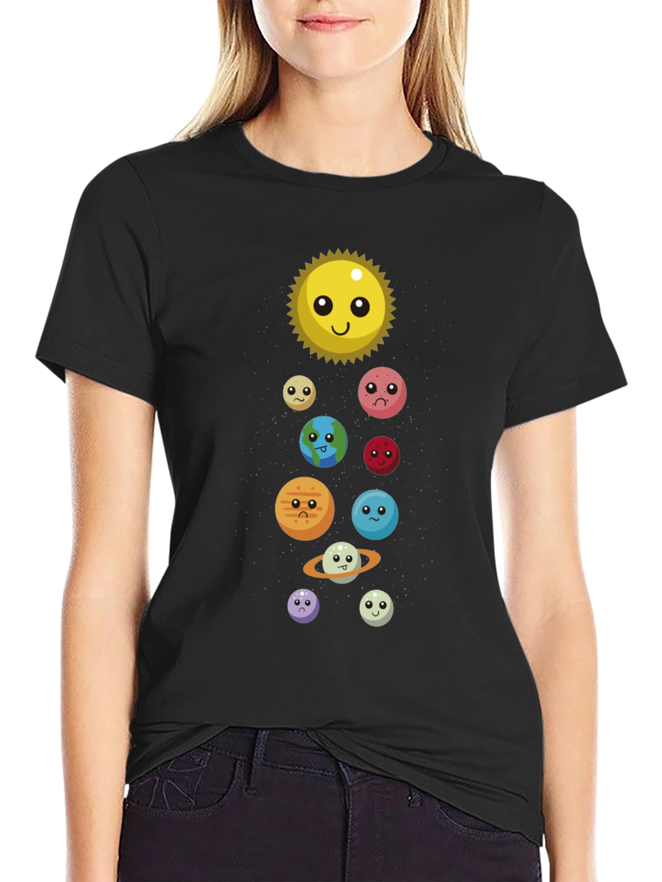 Cute Solar System T-Shirt - Unisex Graphic Tee