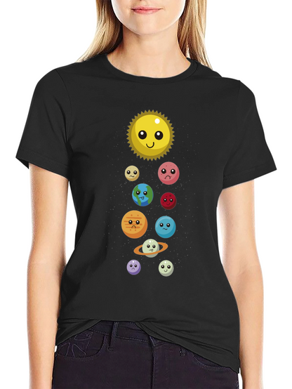 Cute Solar System T-Shirt - Unisex Graphic Tee