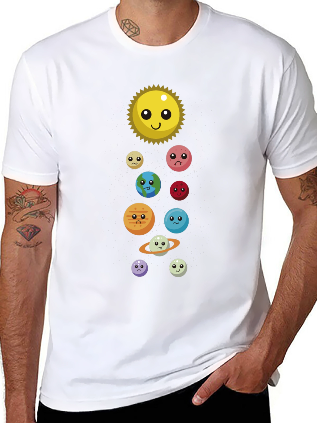 Cute Solar System T-Shirt - Unisex Graphic Tee